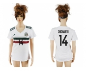 Women's Mexico #14 Chicharito Away Soccer Country Jersey