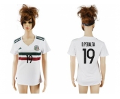 Women's Mexico #19 O.Peralta Away Soccer Country Jersey