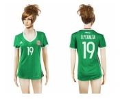 Women's Mexico #19 O.Peralta Home Soccer Country Jersey