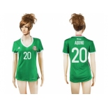 Women's Mexico #20 Aquino Home Soccer Country Jersey