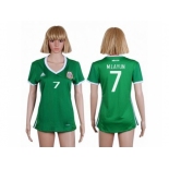 Women's Mexico #7 M.Layun Home Soccer Country Jersey