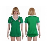 Women's Mexico Blank Home Soccer Country Jersey1