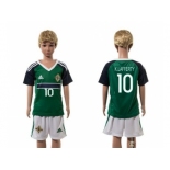 Northern Ireland #10 K.Lafferty Green Home Kid Soccer Country Jersey