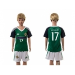 Northern Ireland #17 McNAIR Green Home Kid Soccer Country Jersey