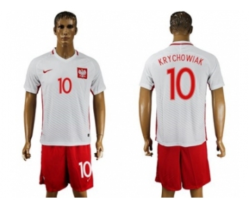 Poland #10 Krychowiak Home Soccer Country Jersey