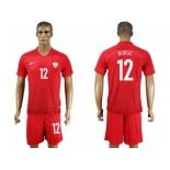 Poland #12 Boruc Away Soccer Country Jersey