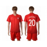 Poland #20 Piszczek Away Soccer Country Jersey