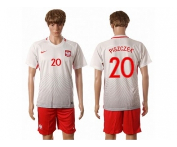 Poland #20 Piszczek Home Soccer Country Jersey