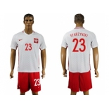 Poland #23 Starzynski Home Soccer Country Jersey