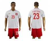 Poland #23 Starzynski Home Soccer Country Jersey