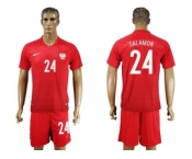 Poland #24 Salamon Away Soccer Country Jersey