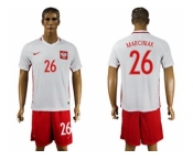 Poland #26 Marciniak Home Soccer Country Jersey