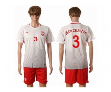 Poland #3 Jedr Zejczyk Home Soccer Country Jersey