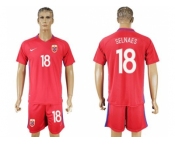 Norway #18 Selnaes Home Soccer Country Jersey