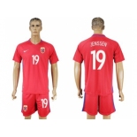 Norway #19 Jenssen Home Soccer Country Jersey