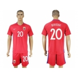 Norway #20 Berisha Home Soccer Country Jersey