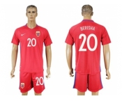 Norway #20 Berisha Home Soccer Country Jersey