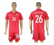 Norway #26 Grogaard Home Soccer Country Jersey