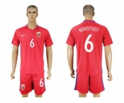 Norway #6 Nordtveit Home Soccer Country Jersey