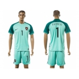 Portugal #1 Patricio Away Soccer Country Jersey