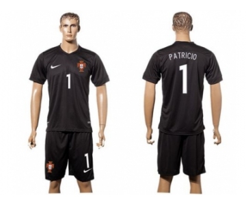 Portugal #1 Patricio SEC Away Soccer Country Jersey