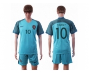 Portugal #10 Danny Away Soccer Country Jersey1