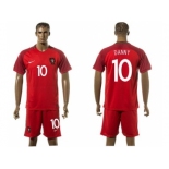 Portugal #10 Danny Home Soccer Country Jersey