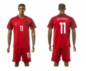 Portugal #11 Vierinha Home Soccer Country Jersey