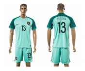 Portugal #13 Pereira Away Soccer Country Jersey