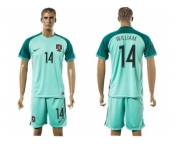 Portugal #14 William Away Soccer Country Jersey