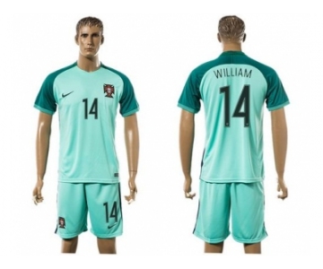 Portugal #14 William Away Soccer Country Jersey