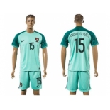 Portugal #15 Andre Gomes Away Soccer Country Jersey