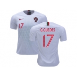 Portugal #17 G.Guedes Away Soccer Country Jersey