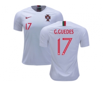 Portugal #17 G.Guedes Away Soccer Country Jersey