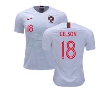 Portugal #18 Gelson Away Soccer Country Jersey