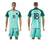 Portugal #18 Raphael Away Soccer Country Jersey