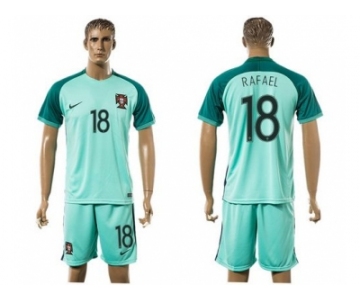 Portugal #18 Raphael Away Soccer Country Jersey