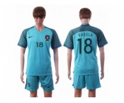 Portugal #18 Varela Away Soccer Country Jersey1