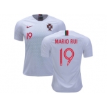 Portugal #19 Mario Rui Away Soccer Country Jersey