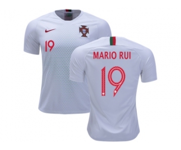 Portugal #19 Mario Rui Away Soccer Country Jersey