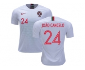 Portugal #24 Joao Cancelo Away Soccer Country Jersey