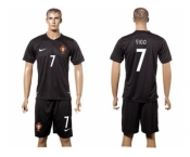 Portugal #7 Figo SEC Away Soccer Country Jersey