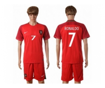 Portugal #7 Ronaldo Home Soccer Country Jersey