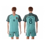 Portugal #8 J.Moutinho Away Soccer Country Jersey