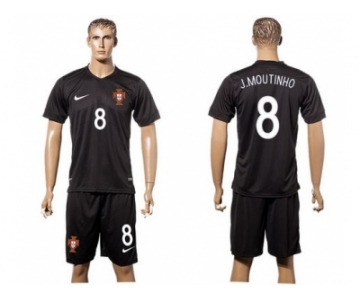 Portugal #8 J.Moutinho SEC Away Soccer Country Jersey