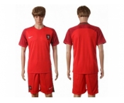 Portugal Blank Home Soccer Country Jersey