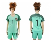 Women Portugal #1 Patricio Away Soccer Country Jersey