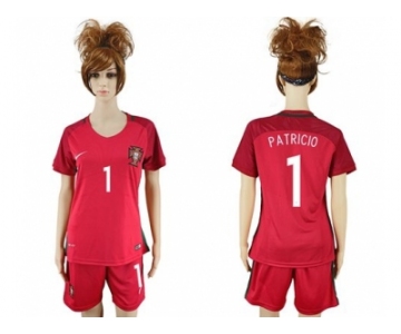 Women Portugal #1 Patricio Home Soccer Country Jersey