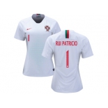 Women Portugal #1 Rui Patricio Away Soccer Country Jersey