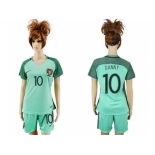 Women Portugal #10 Danny Away Soccer Country Jersey